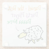 Sheep Design für einen Darts Player Untersetzer (Rückseite)