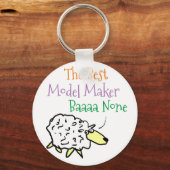 Sheep-Design für einen Modellbauer Schlüsselanhänger (Vorderseite)