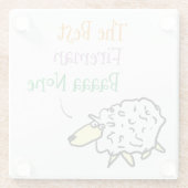 Sheep Design für einen Untersetzer aus Feuerglas (Rückseite)