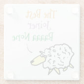 Sheep Design für einen Untersetzer aus Joiner-Glas (Rückseite)