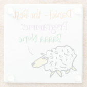 Sheep-Design für einen Untersetzer aus Programmier (Rückseite)