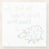 Sheep-Design für einen Untersetzer des Modellherst (Rückseite)