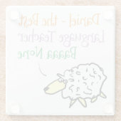 Sheep Design für einen Untersetzer eines Sprachleh (Rückseite)