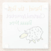 Sheep Design für einen Wirtschaftsprüfer Glasuntersetzer (Rückseite)