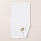 Sheep Design Monogrammed Badhandtuch Set (Handtuch)