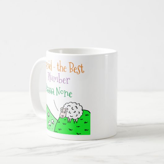 Sheep Design Plumber Kaffeetasse (Vorderseite Links)