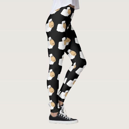 Sheep Design Sie wählen Hintergrundfarbe Leggings (Rechts)