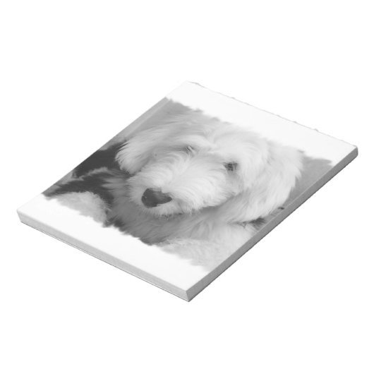 Sheep Dog Notepad Notizblock (Rotiert)