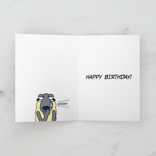 Sheep Etiquette (Geburtstag) Karte (Innenseite)
