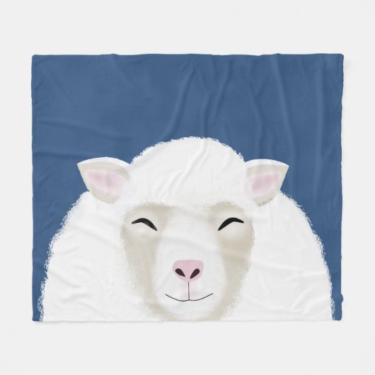 Sheep Fleece Blanket (Vorderseite (Horizontal))