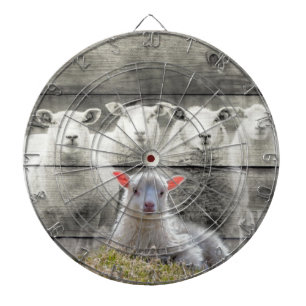 Sheep Flock Baby Lamb Dartscheibe