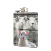 Sheep Flock Baby Lamb Flachmann (Links)