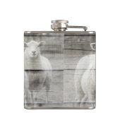 Sheep Flock Baby Lamb Flachmann (Rückseite)