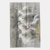 Sheep Flock Baby Lamb Geschirrtuch (Vertikal)