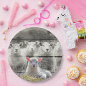 Sheep Flock Baby Lamb Pappteller (Party)