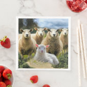 Sheep Flock Baby Lamb Serviette (Beispiel)