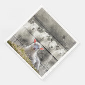 Sheep Flock Baby Lamb Serviette (Ecke)