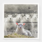 Sheep Flock Baby Lamb Serviette (Vorderseite)