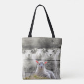 Sheep Flock Baby Lamb Tasche (Rückseite)