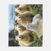 Sheep Flock Sheep Herd Baby Lamb Fleecedecke (Vorderseite)