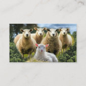 Sheep Flock Sheep Herd Baby Lamb Visitenkarte (Vorderseite)