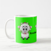 Sheep Floral Green Tasse (Links)