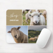 Sheep Foto Collage Custom Mousepad (Mit Mouse)