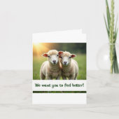 Sheep Friends bekommen eine gute Karte (Vorderseite)
