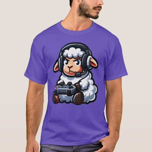 Sheep Gamer Video Games boy family T-Shirt (Vorderseite)