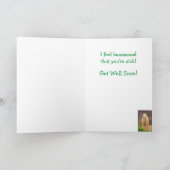 Sheep Goat Puff Funny Holen Sie sich Well Card Karte (Innenseite)