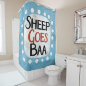 Sheep Goes Baa Duschvorhang (Beispiel)