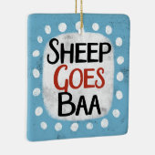 Sheep Goes Baa Ornament (Rechts)
