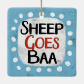 Sheep Goes Baa Ornament (Rückseite)