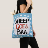 Sheep Goes Baa Tote Bag Tasche (Von Nahem)