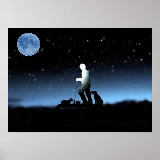 "Sheep Herder Blue"~Poster Poster (Vorne)