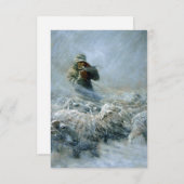 Sheep Herder, Sturm von Newell Convers Wyeth Begleitkarte (Vorne/Hinten)