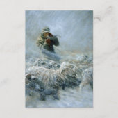 Sheep Herder, Sturm von Newell Convers Wyeth Begleitkarte (Vorderseite)