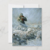 Sheep Herder, Sturm von Newell Convers Wyeth Mitteilungskarte (Vorderseite)