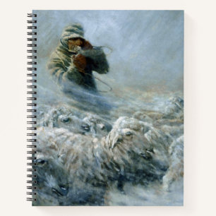 Sheep Herder, Sturm von Newell Convers Wyeth Notizblock