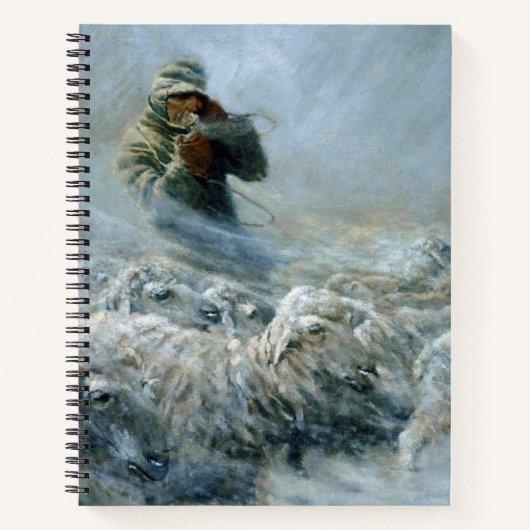 Sheep Herder, Sturm von Newell Convers Wyeth Notizblock (Vorderseite)