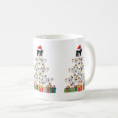Sheep Herding Weihnachtsbaum Kaffeetasse (VorderseiteRechts)