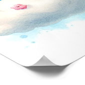 Sheep Hot Air Ballon Boy Poster (Ecke)