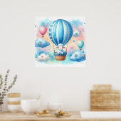 Sheep Hot Air Ballon Boy Poster (Küche)