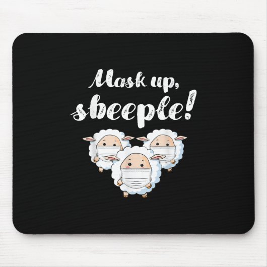 Sheep in mask Tier Lovers Mousepad (Vorne)