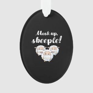 Sheep in mask Tier Lovers Ornament