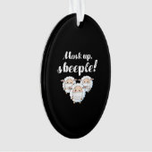 Sheep in mask Tier Lovers Ornament (Vorderseite)