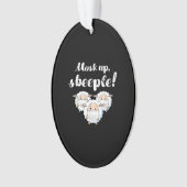 Sheep in mask Tier Lovers Ornament (Vorderseite)