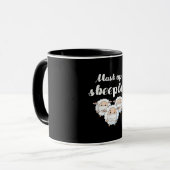 Sheep in mask Tier Lovers Tasse (Vorderseite Links)