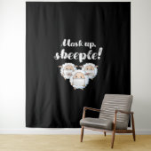 Sheep in mask Tier Lovers Wandteppich (Beispiel)