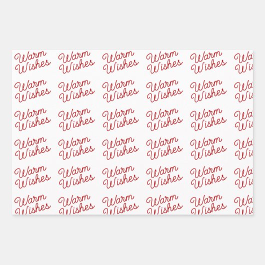 Sheep in Sheep Sweater, Mittens, Warm Wishes  Geschenkpapier Set (Vorderseite 2)